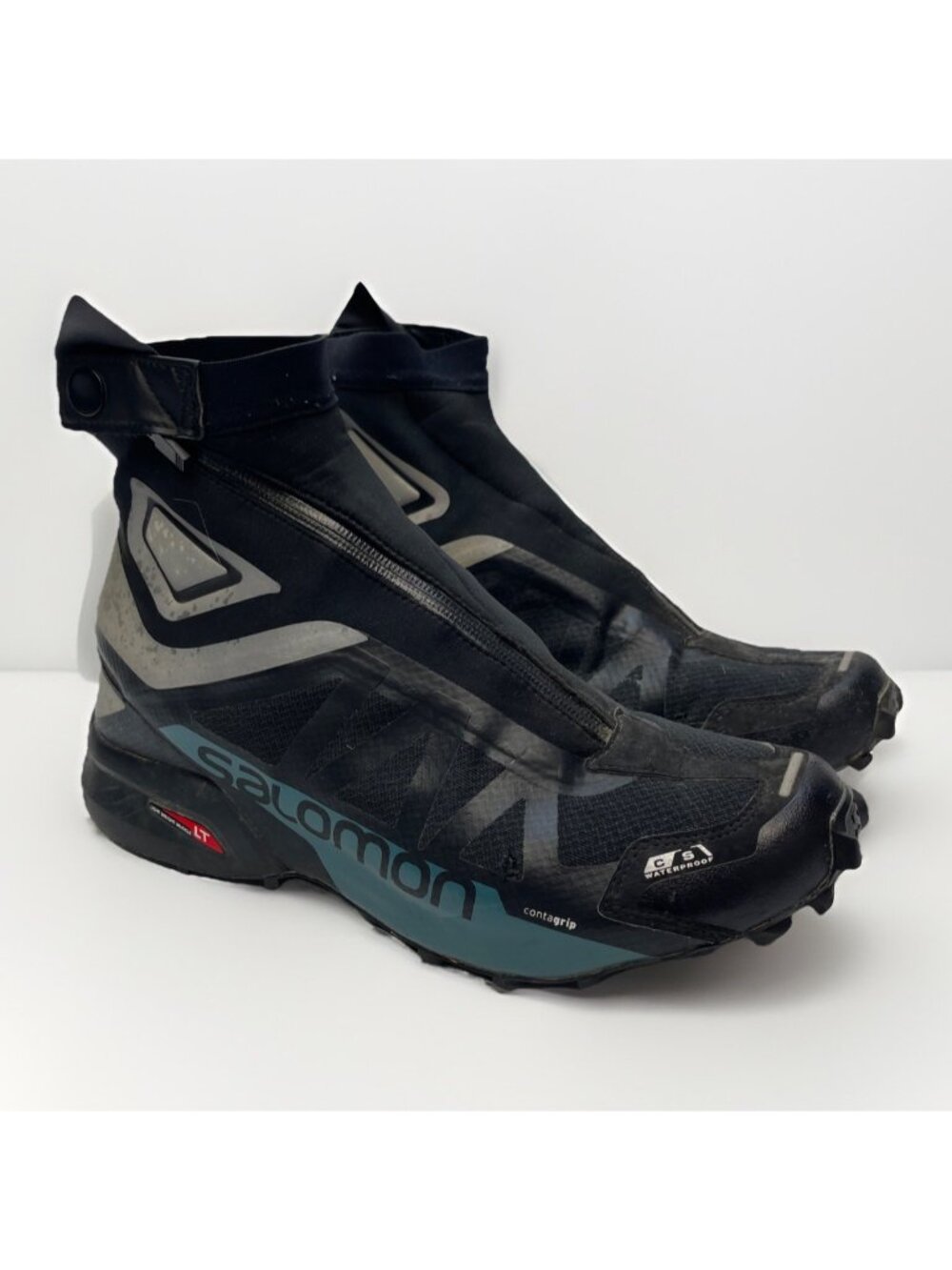 Salomon Snowcross 2 Running Shoes Mens 12 Blue Outdoor Athletic Trail Shoes Read